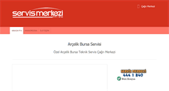 Desktop Screenshot of bursaarcelikservisi.com